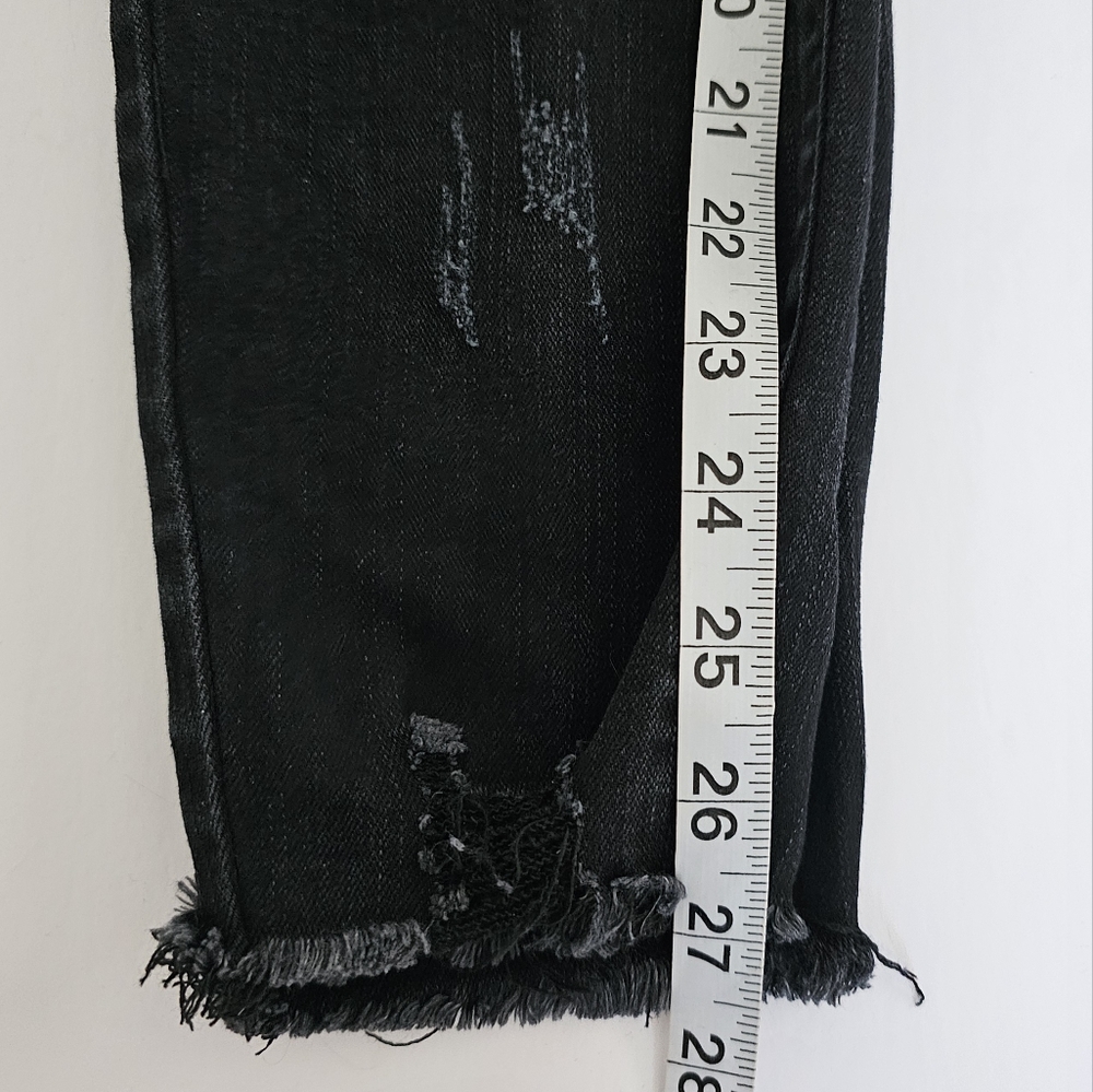 Kancan Black Hazy Mid Rise Ankle Skinny Jeans Size 7/27 - Picture 12 of 12